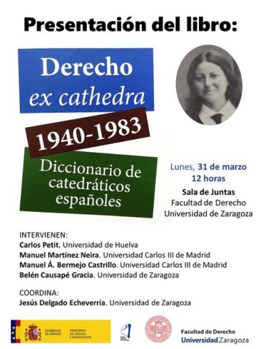 Cartel Presentacion libro Catedraticos